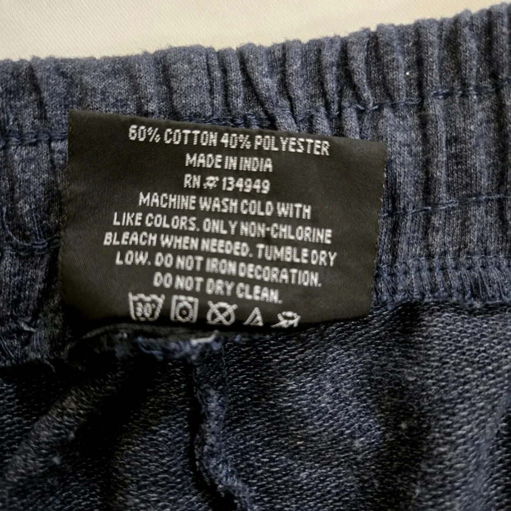 True Religion Loungewear Pants‎ Mens Size Large Blue Joggers Silver Logo 34x37
